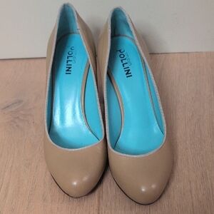Studio Pollini Tan Heels Classic Pumps